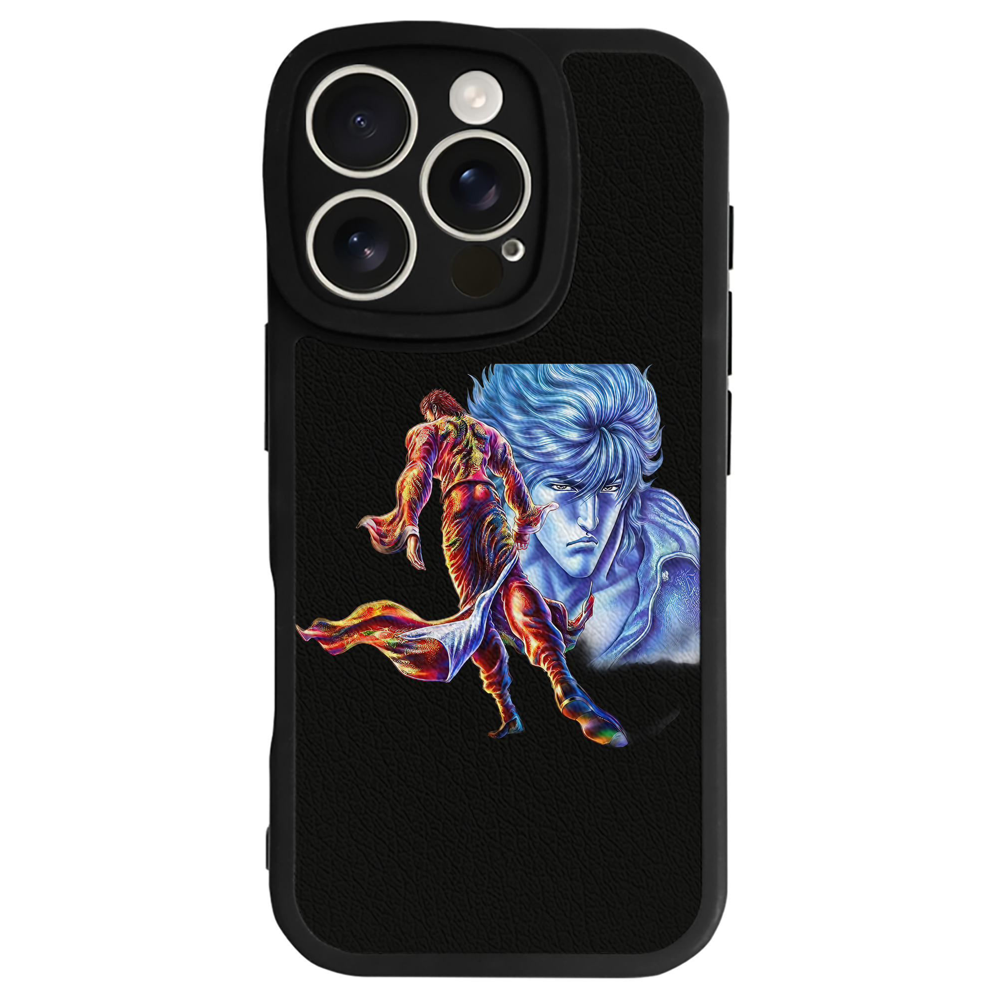 （画像用） 北斗の拳 Fist of the North Star 【iPhone 16シリーズ対応】シリコンスマホケース（レザー調） 材質：シリコン